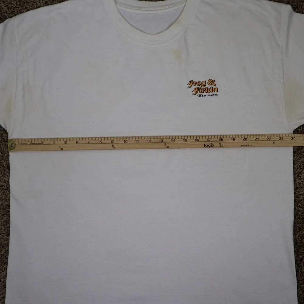 Vintage 90s Frog & Firkin Tucson Arizona Pub T-Shirt XL White Graphic Union Jack